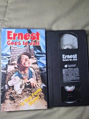 Ernest Goes to Jail VHS Jim Varney Touchstone Movie Untested